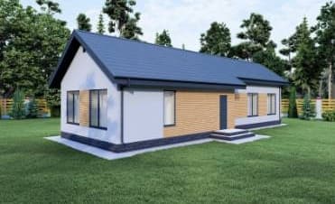 Проект компактного дома 85 м² с 2 спальнями для узкого участка - изображение 2
